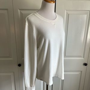 Croft & Barrow Super Soft White Waffle Top
